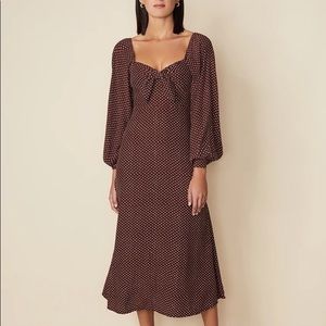 NWT faithful the brand tangerina midi dress